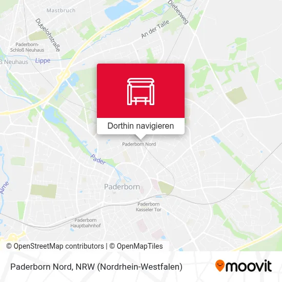 Paderborn Nord Karte