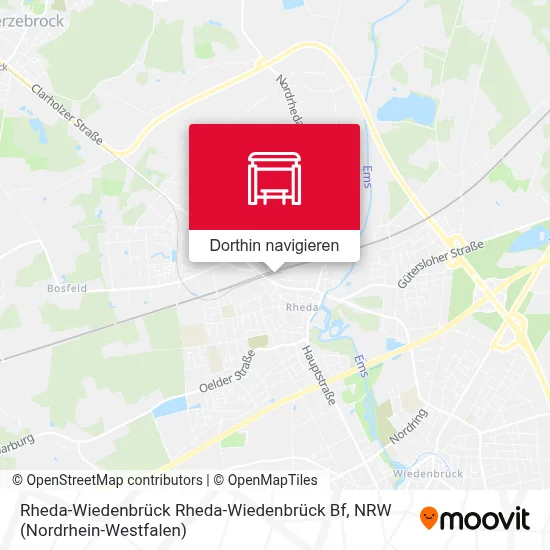 Rheda-Wiedenbrück Rheda-Wiedenbrück Bf Karte