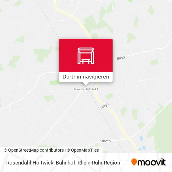Rosendahl-Holtwick, Bahnhof Karte
