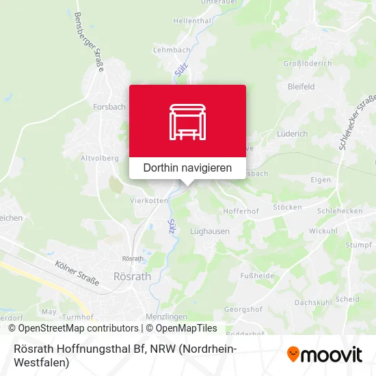 Rösrath Hoffnungsthal Bf Karte