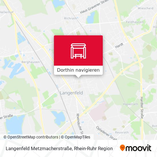 Langenfeld Metzmacherstraße Karte