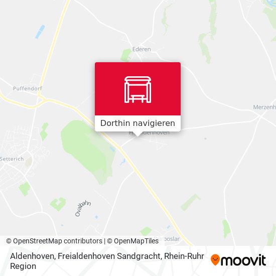 Aldenhoven, Freialdenhoven Sandgracht Karte