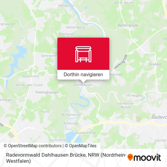 Radevormwald Dahlhausen Brücke Karte