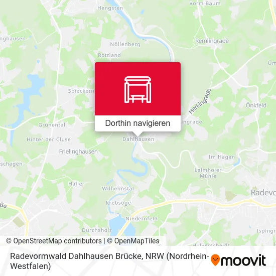 Radevormwald Dahlhausen Brücke Karte
