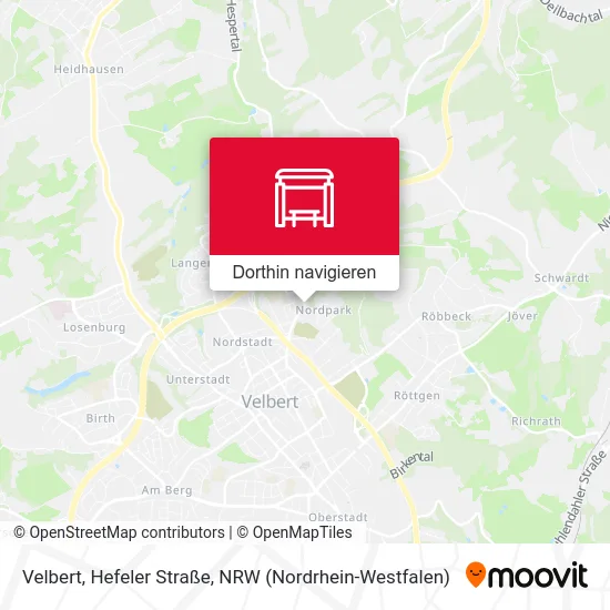 Velbert, Hefeler Straße Karte