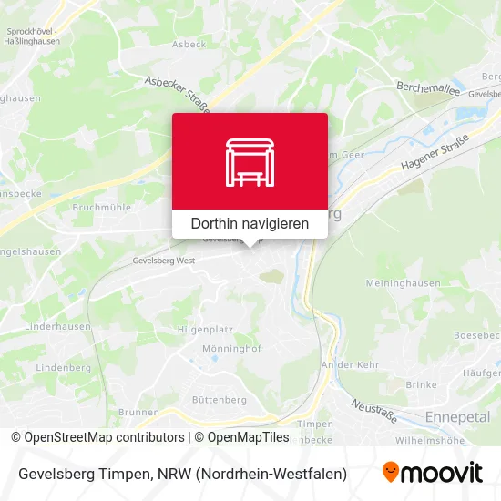 Gevelsberg Timpen Karte