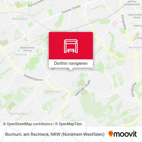Bochum, am Rechteck Karte