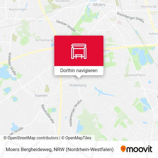 Moers Bergheideweg Karte