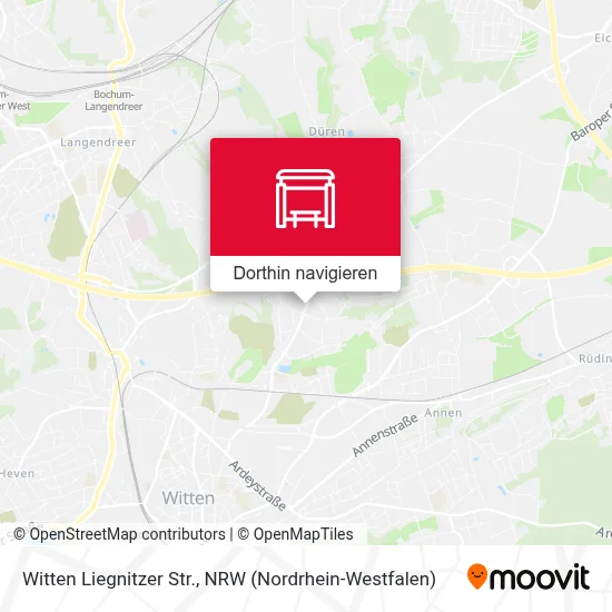 Witten Liegnitzer Str. Karte