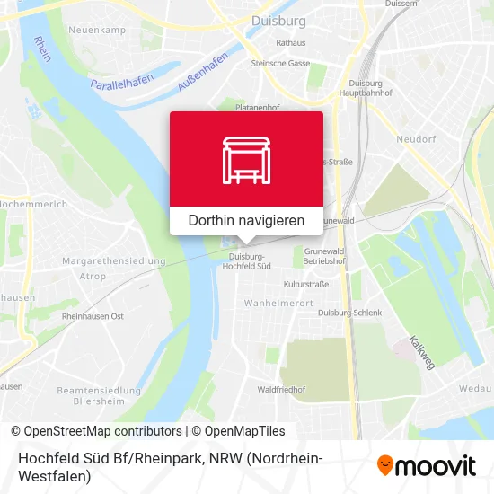 Hochfeld Süd Bf/Rheinpark Karte