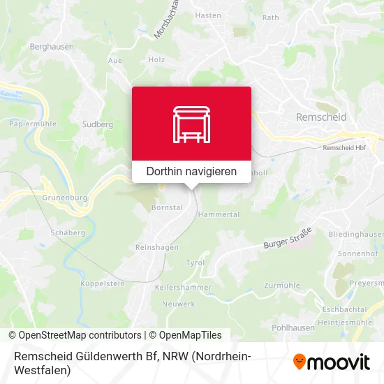 Remscheid Güldenwerth Bf Karte