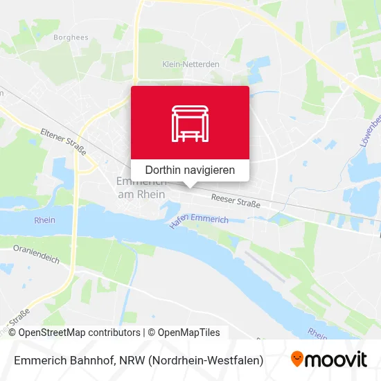 Emmerich Bahnhof Karte