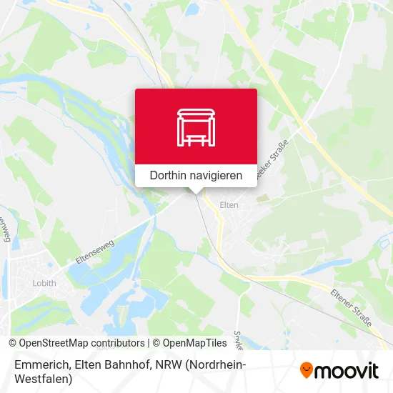 Emmerich, Elten Bahnhof Karte