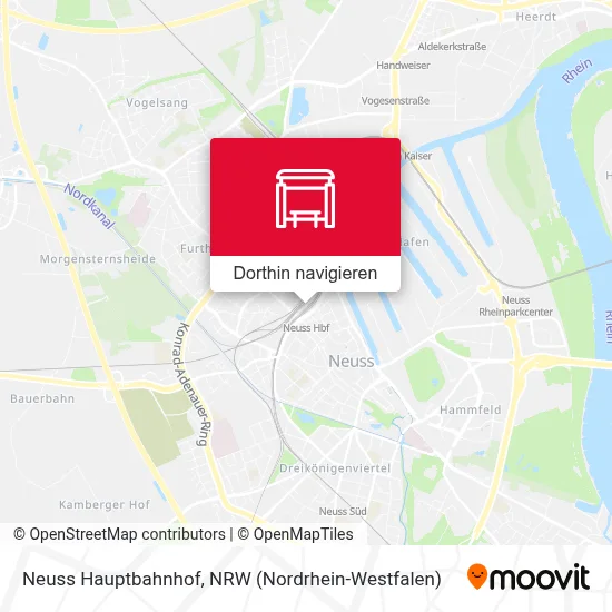 Neuss Hauptbahnhof Karte