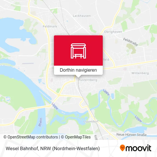 Wesel Bahnhof Karte