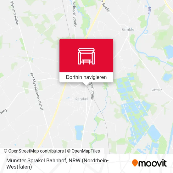 Münster Sprakel Bahnhof Karte
