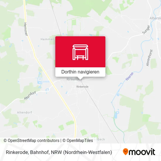 Rinkerode, Bahnhof Karte