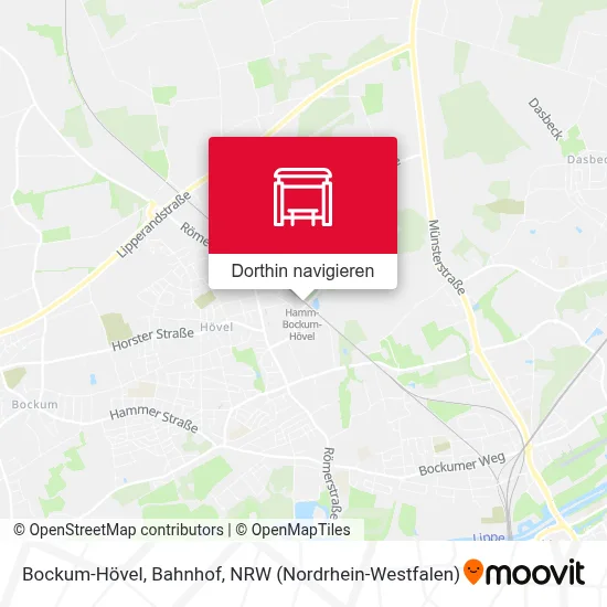 Bockum-Hövel, Bahnhof Karte