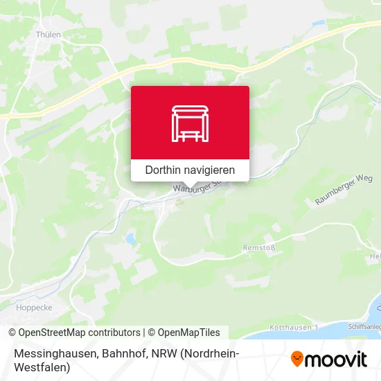 Messinghausen, Bahnhof Karte
