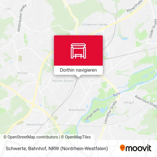 Schwerte, Bahnhof Karte