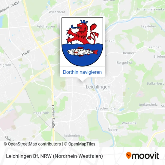 Leichlingen Bf Karte