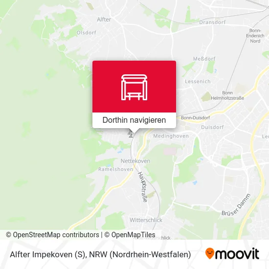 Alfter Impekoven (S) Karte