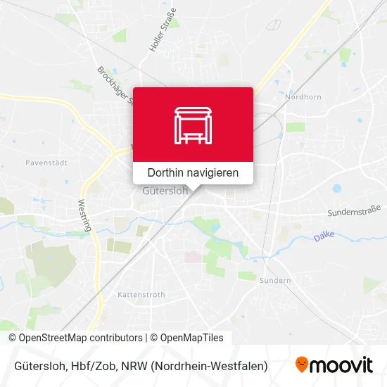 Gütersloh, Hbf/Zob Karte