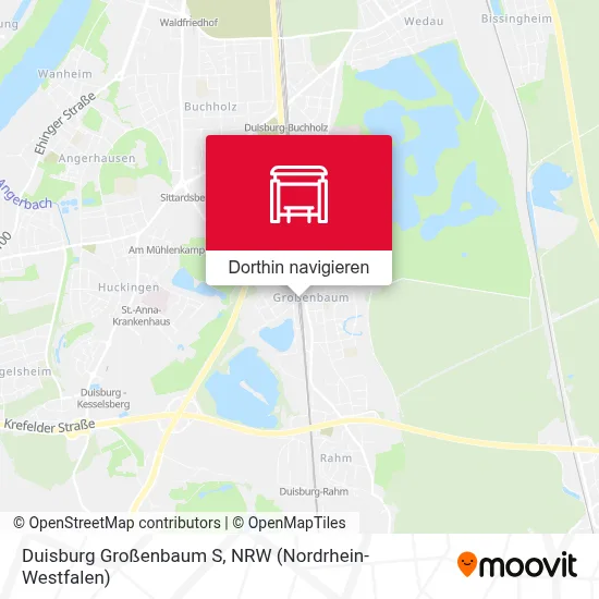 Duisburg Großenbaum S Karte