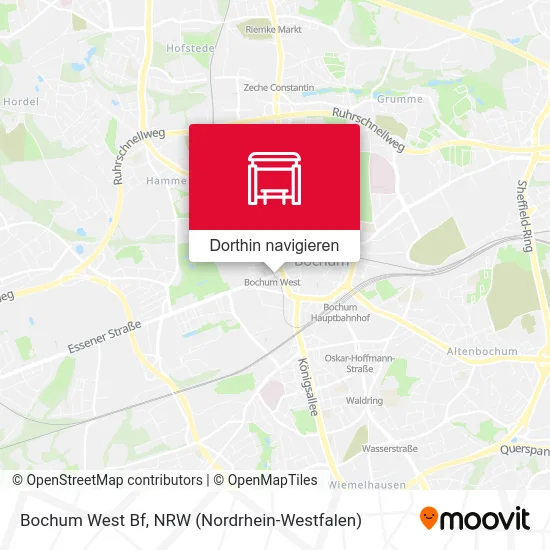 Bochum West Bf Karte