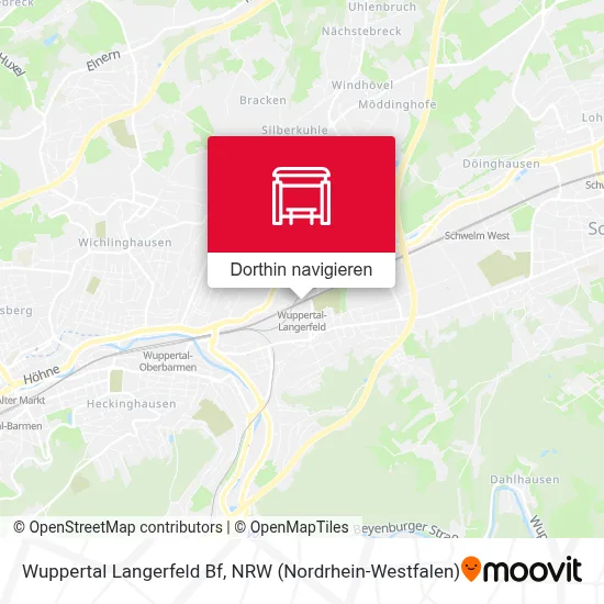 Wuppertal Langerfeld Bf Karte