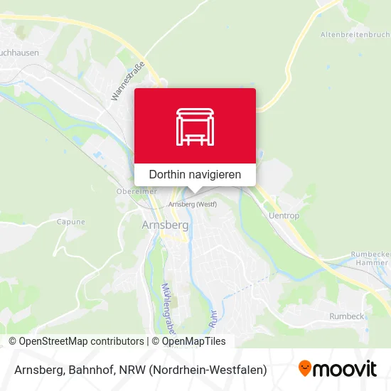 Arnsberg, Bahnhof Karte