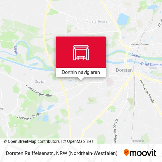 Dorsten Raiffeisenstr. Karte