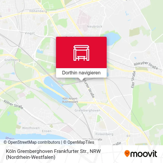 Köln Gremberghoven Frankfurter Str. Karte