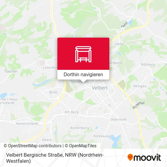 Velbert Bergische Straße Karte