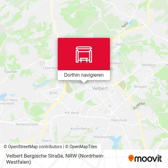 Velbert Bergische Straße Karte