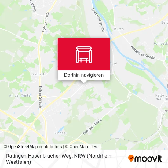 Ratingen Hasenbrucher Weg Karte