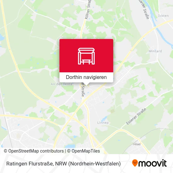 Ratingen Flurstraße Karte