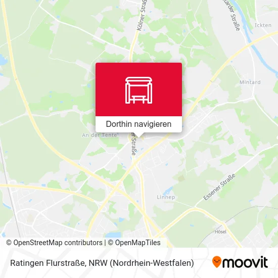 Ratingen Flurstraße Karte