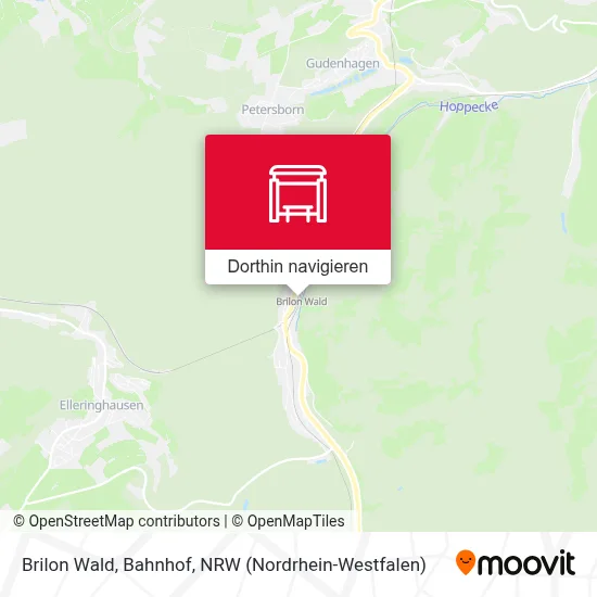 Brilon Wald, Bahnhof Karte