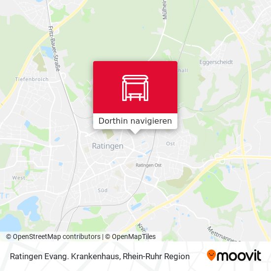 Ratingen Evang. Krankenhaus Karte