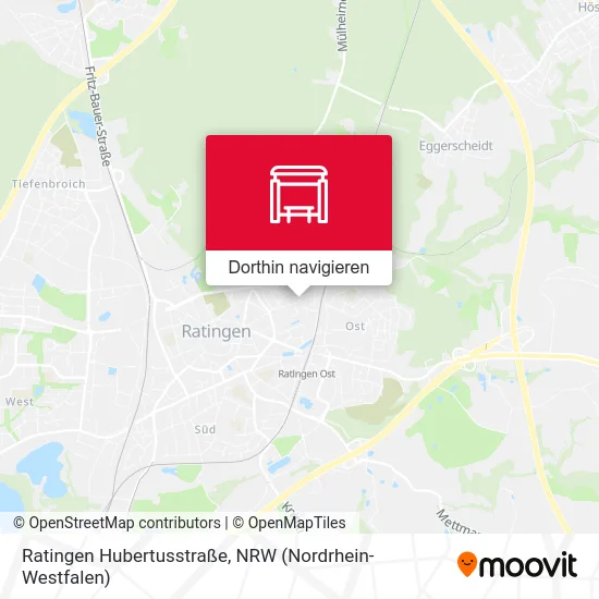 Ratingen Hubertusstraße Karte