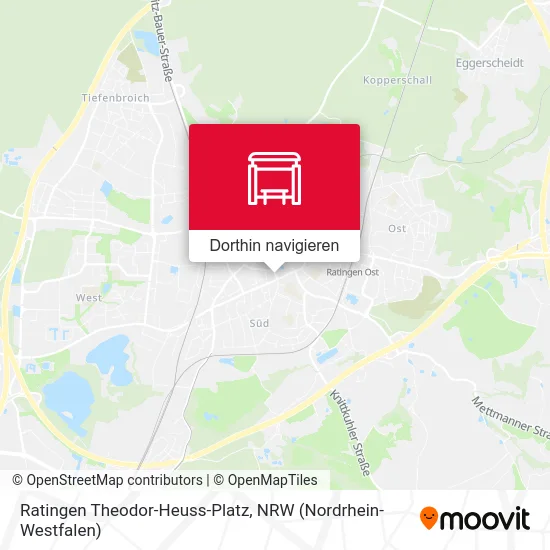 Ratingen Theodor-Heuss-Platz Karte