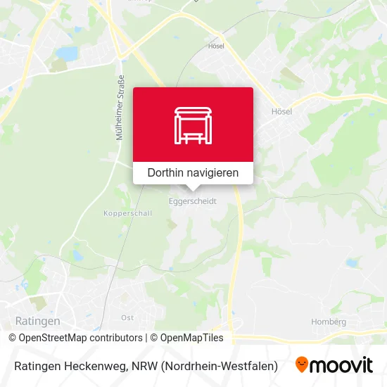 Ratingen Heckenweg Karte