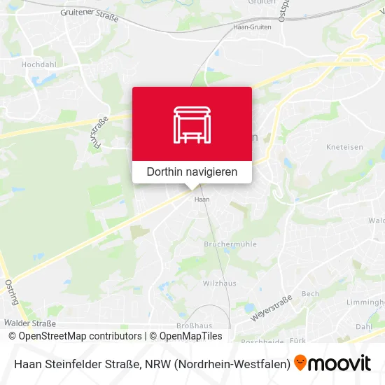 Haan Steinfelder Straße Karte
