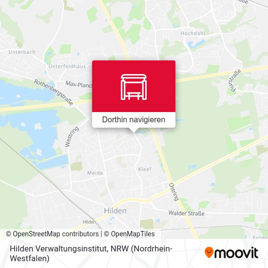 Hilden Verwaltungsinstitut Karte