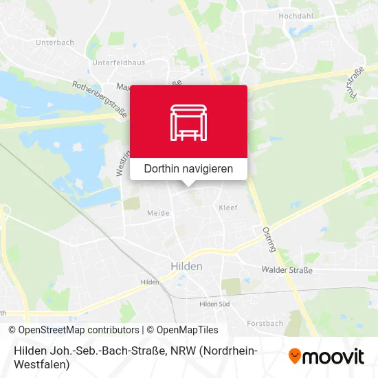 Hilden Joh.-Seb.-Bach-Straße Karte