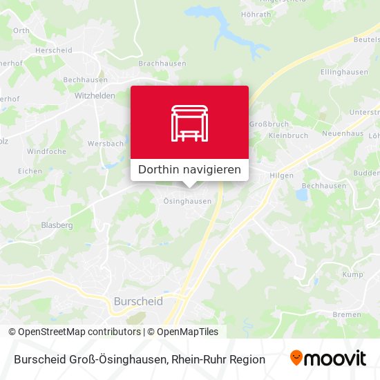Burscheid Groß-Ösinghausen Karte
