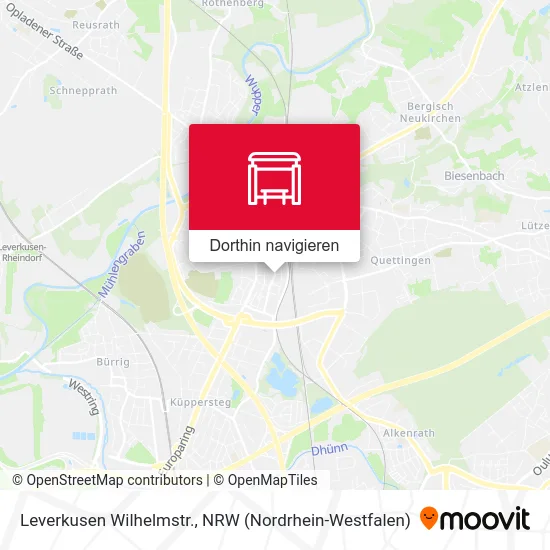 Leverkusen Wilhelmstr. Karte