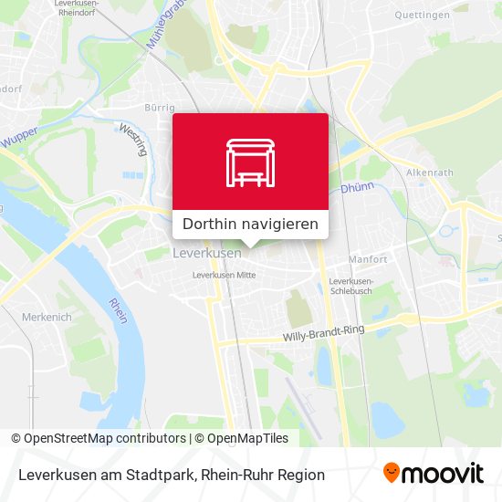 Leverkusen am Stadtpark Karte