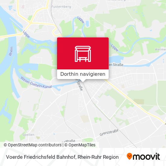 Voerde Friedrichsfeld Bahnhof Karte